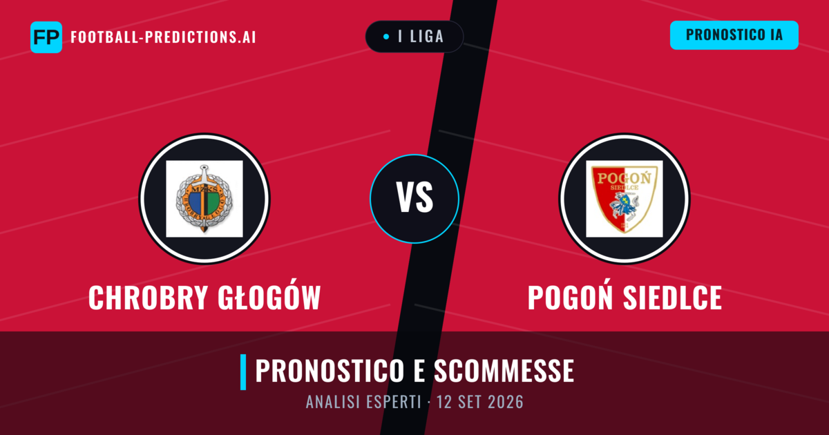 Chrobry Głogów vs Pogoń Siedlce — pronostico e anteprima del match