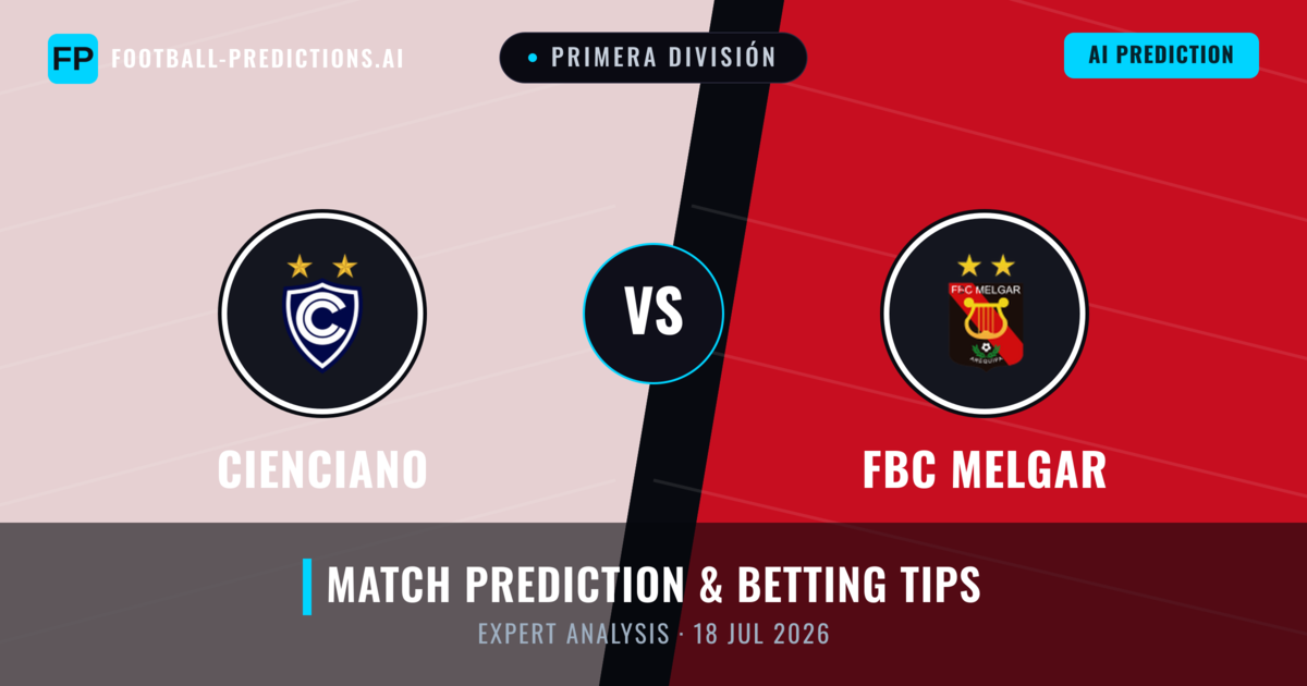 Cienciano vs FBC Melgar — match prediction & preview