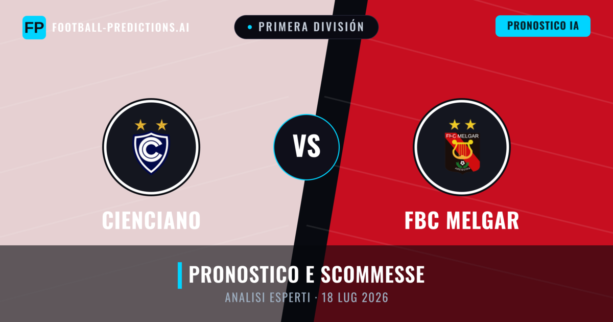 Cienciano vs FBC Melgar — pronostico e anteprima del match
