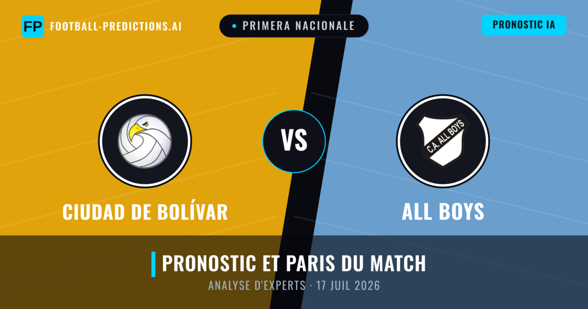 Ciudad de Bolívar vs All Boys — pronostic et avant-match