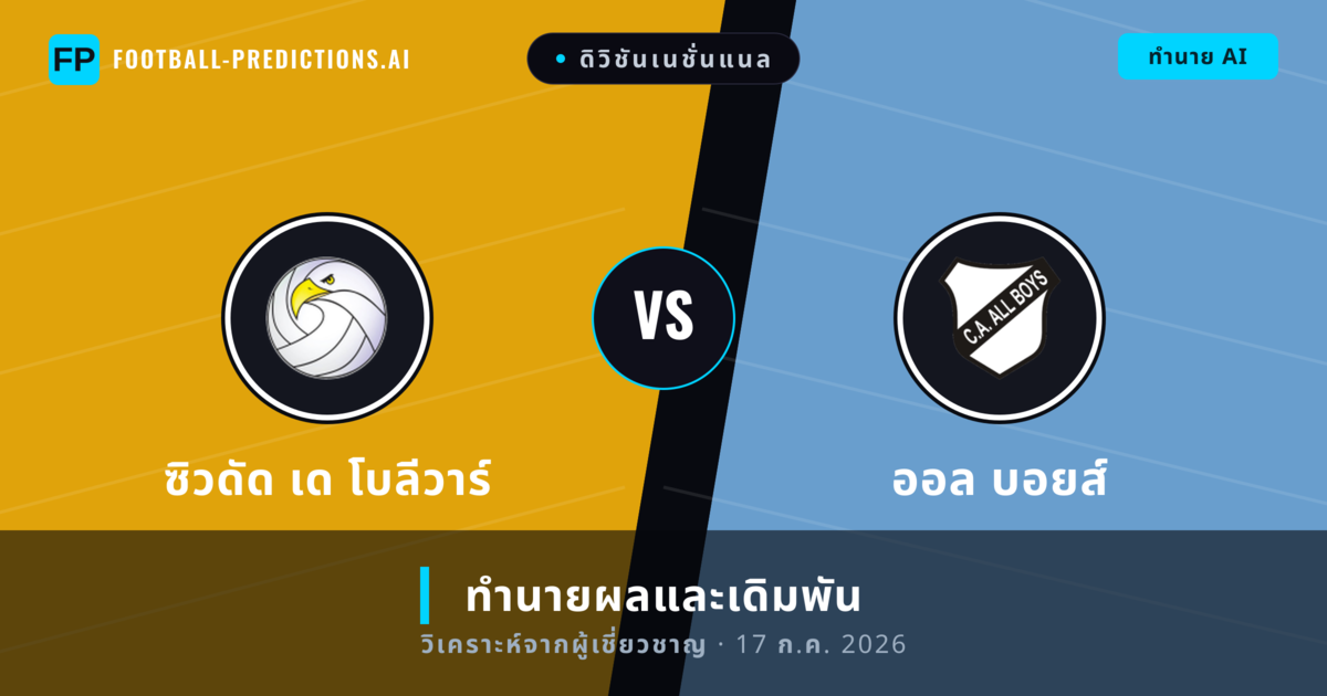 ซิวดัด เด โบลีวาร์ พบ ออล บอยส์ — ทำนายผลและพรีวิวการแข่งขัน