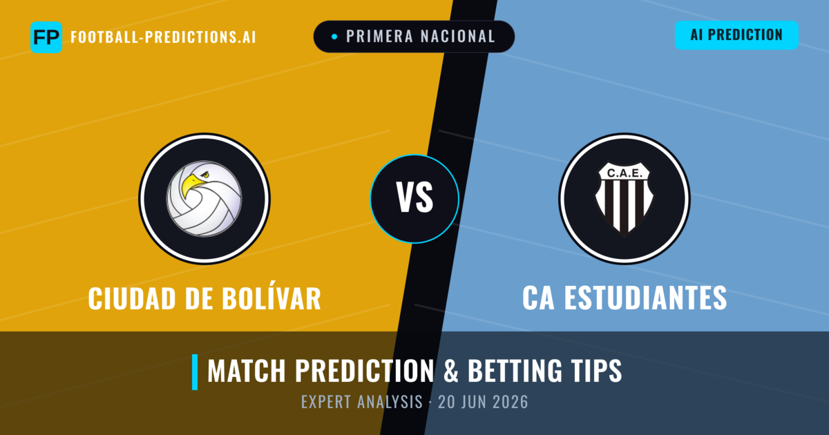 Ciudad de Bolívar vs CA Estudiantes — match prediction & preview