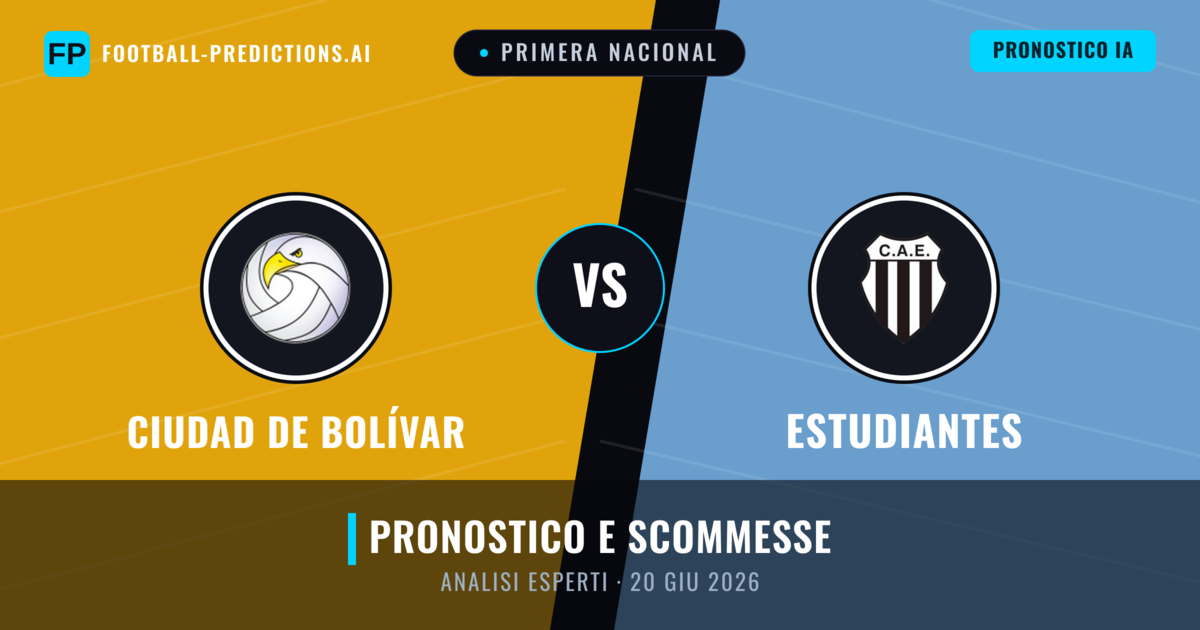 Ciudad de Bolívar vs Estudiantes — pronostico e anteprima del match