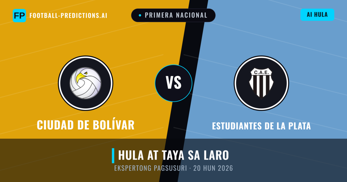 Ciudad de Bolívar vs Estudiantes de La Plata — hula at preview ng laban