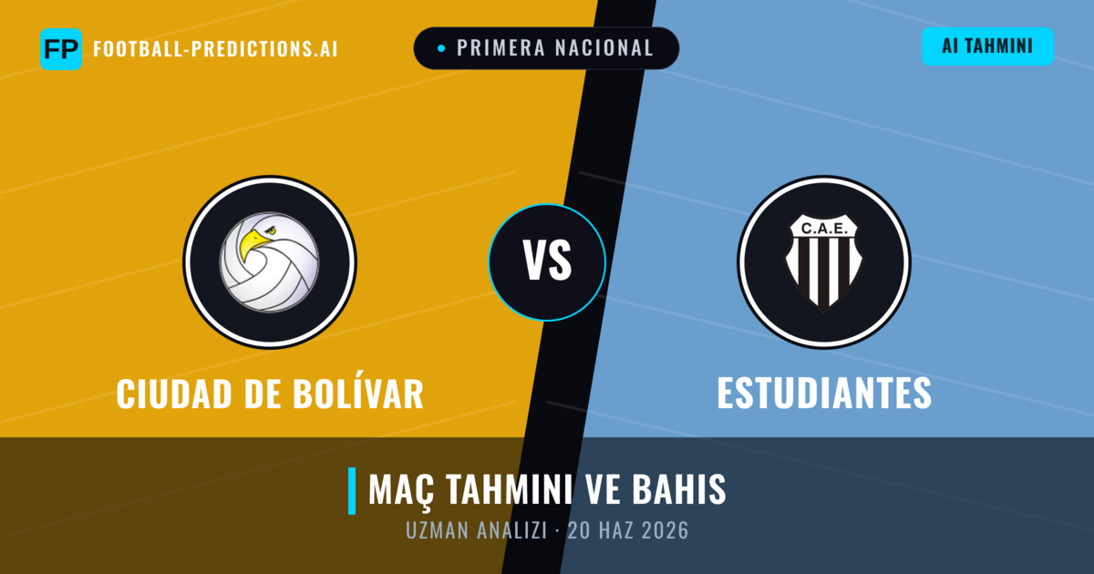 Ciudad de Bolívar - Estudiantes — maç tahmini ve önizleme