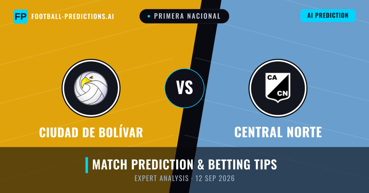 Ciudad de Bolívar vs Central Norte — match prediction & preview