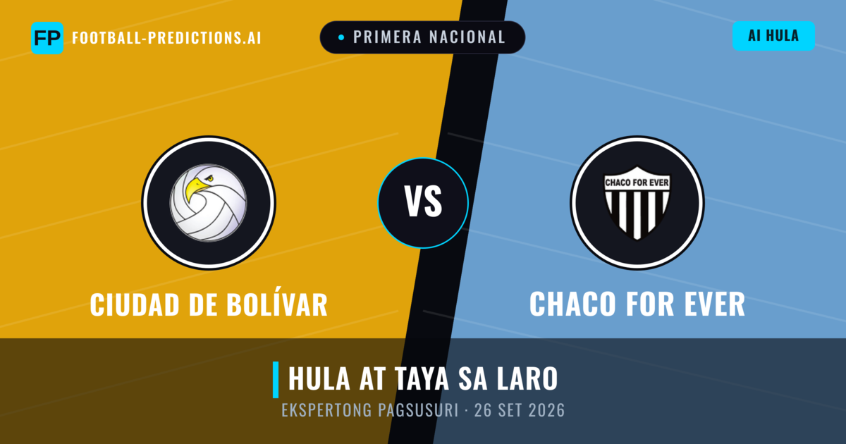 Ciudad de Bolívar vs Chaco For Ever — hula at preview ng laban