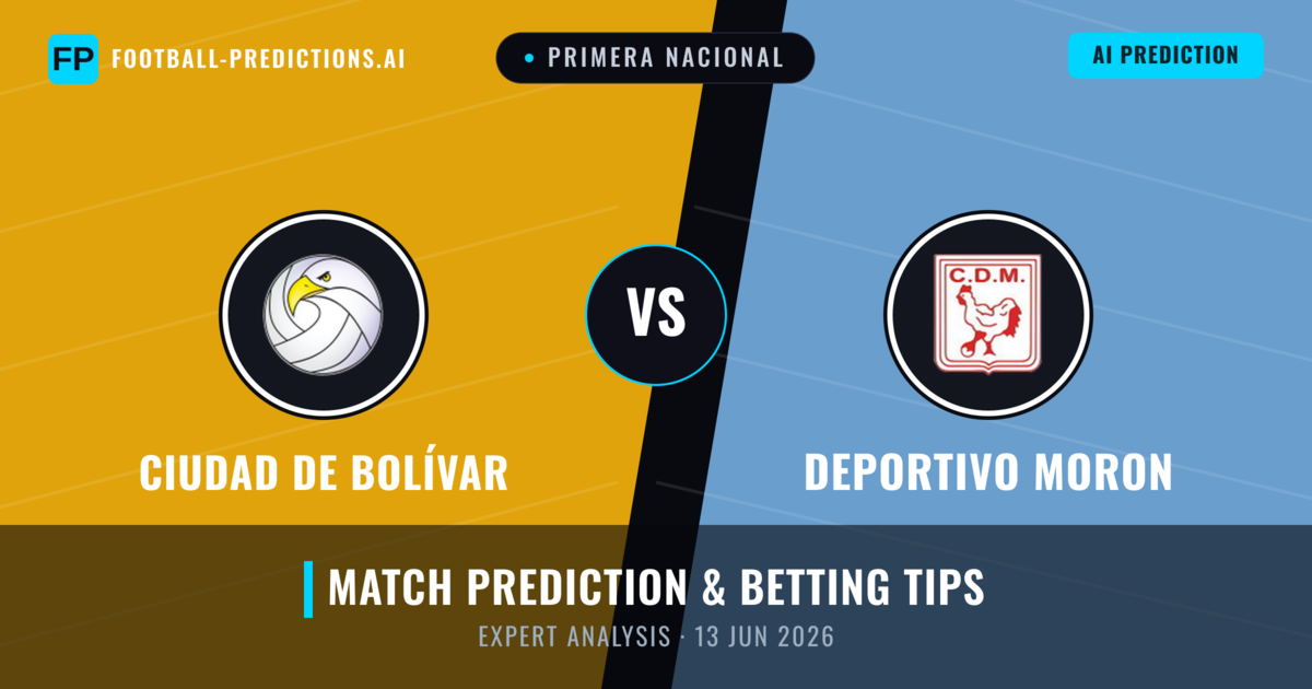Ciudad de Bolívar vs Deportivo Moron — match prediction & preview