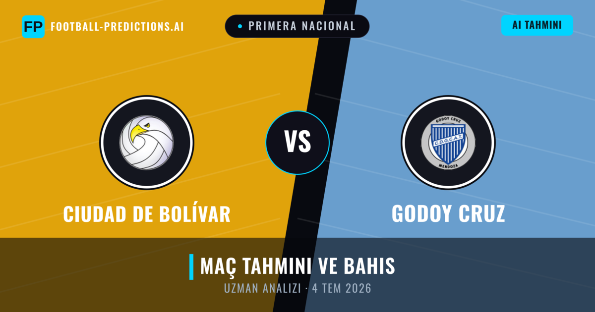 Ciudad de Bolívar - Godoy Cruz — maç tahmini ve önizleme