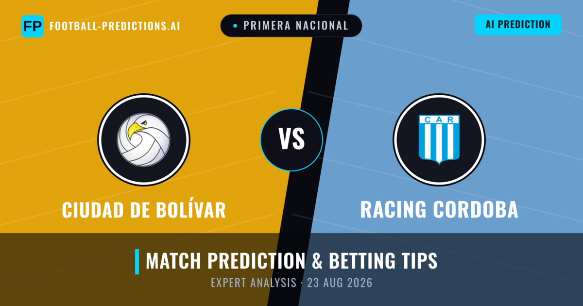 Ciudad de Bolívar vs Racing Cordoba — match prediction & preview