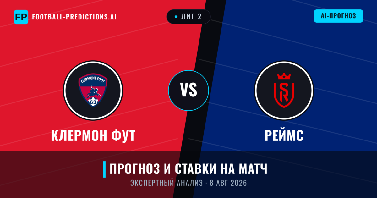 Клермон Фут – Реймс — прогноз и превью матча