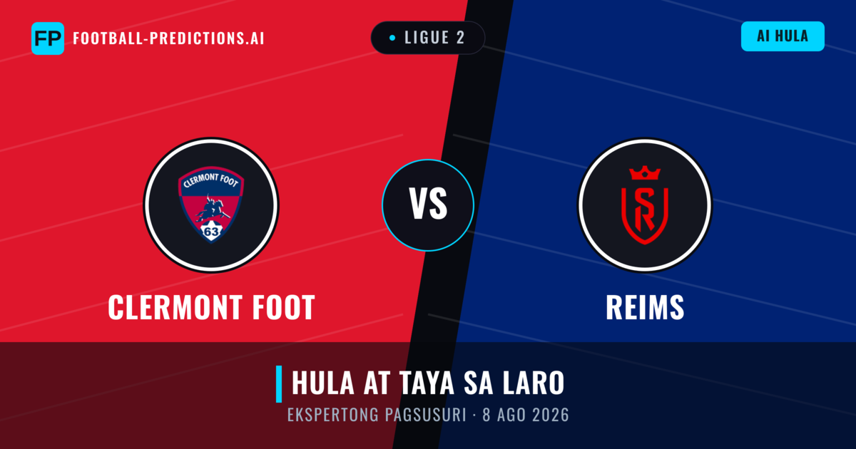 Clermont Foot vs Reims — hula at preview ng laban