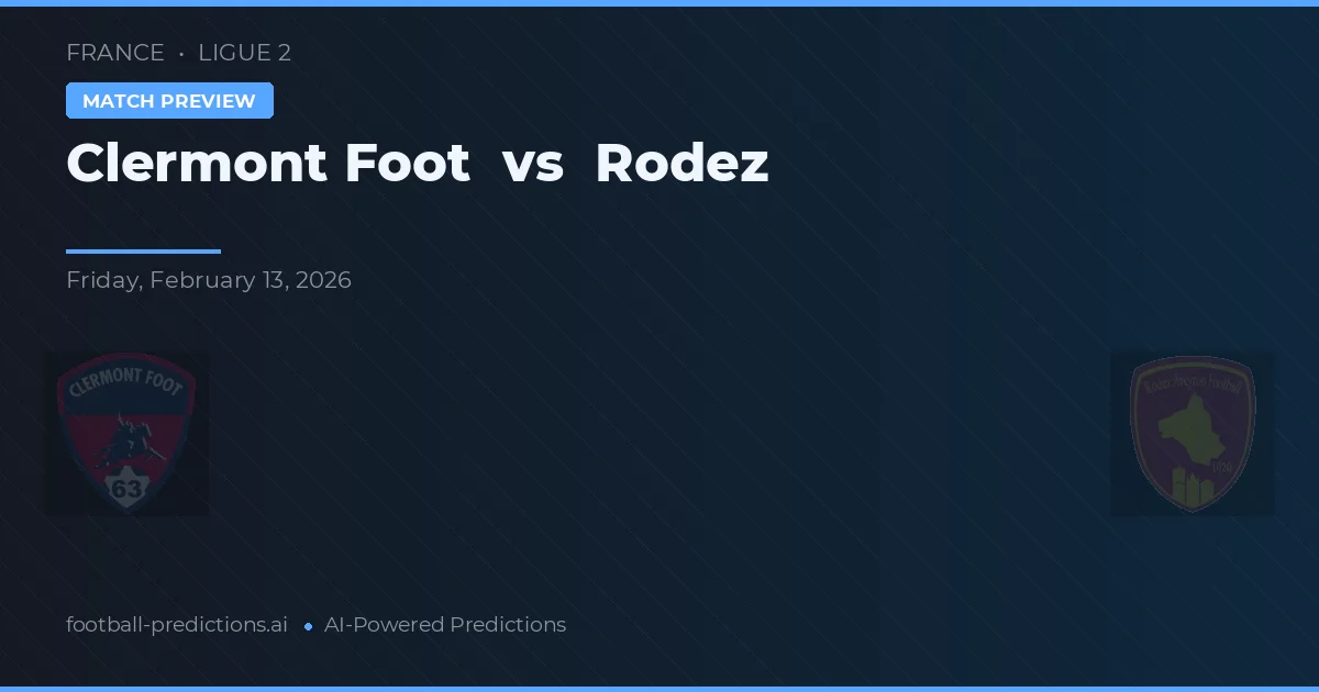 Clermont Foot vs Rodez — pronostico e anteprima del match