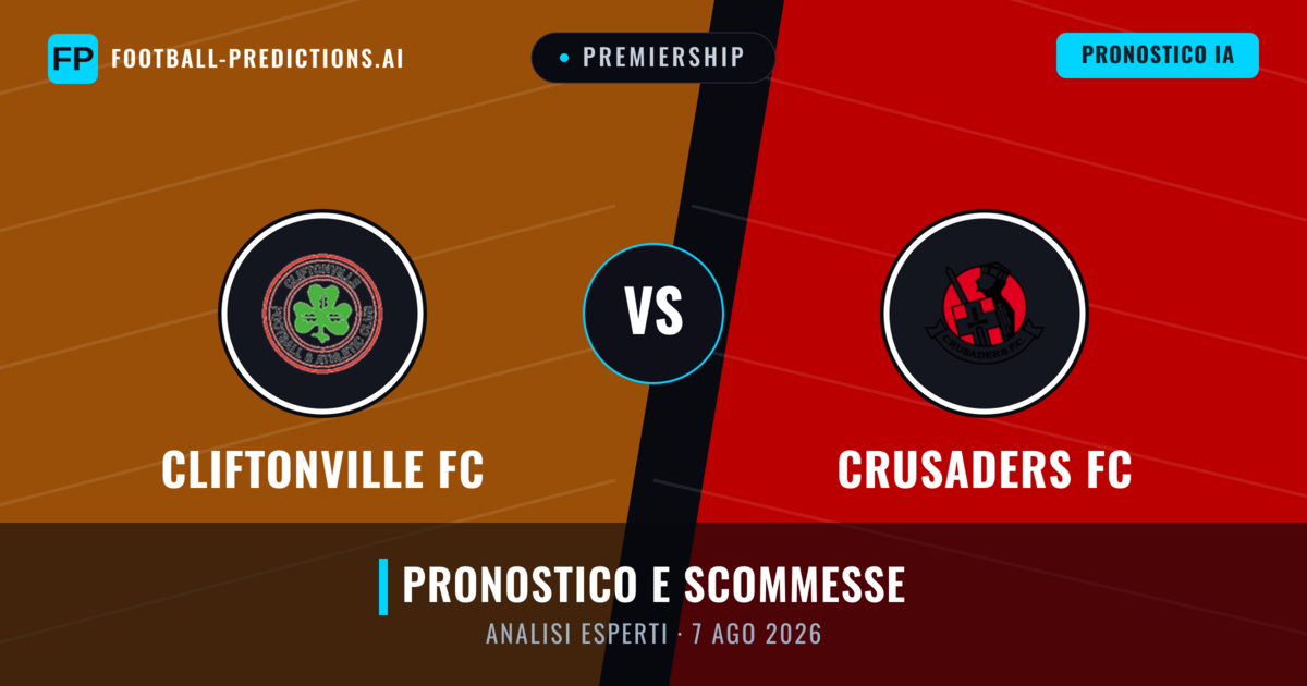 Cliftonville FC vs Crusaders FC — pronostico e anteprima del match