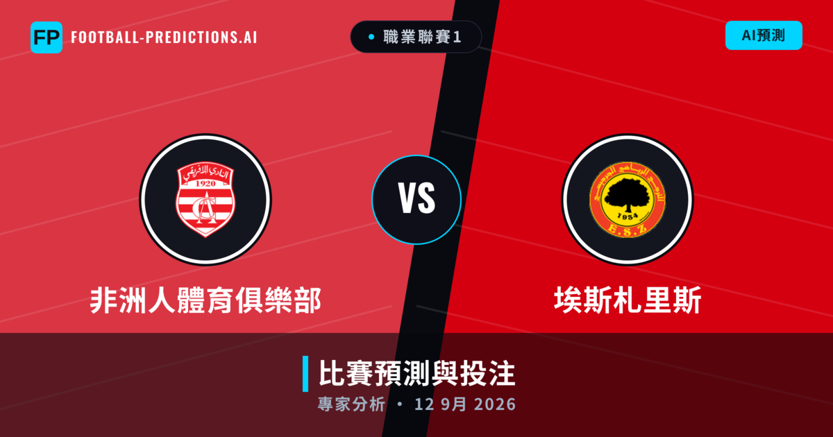 非洲人體育俱樂部 vs 埃斯札里斯 — 比赛预测和前瞻