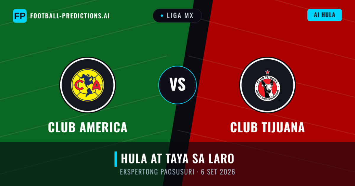 Club America vs Club Tijuana — hula at preview ng laban