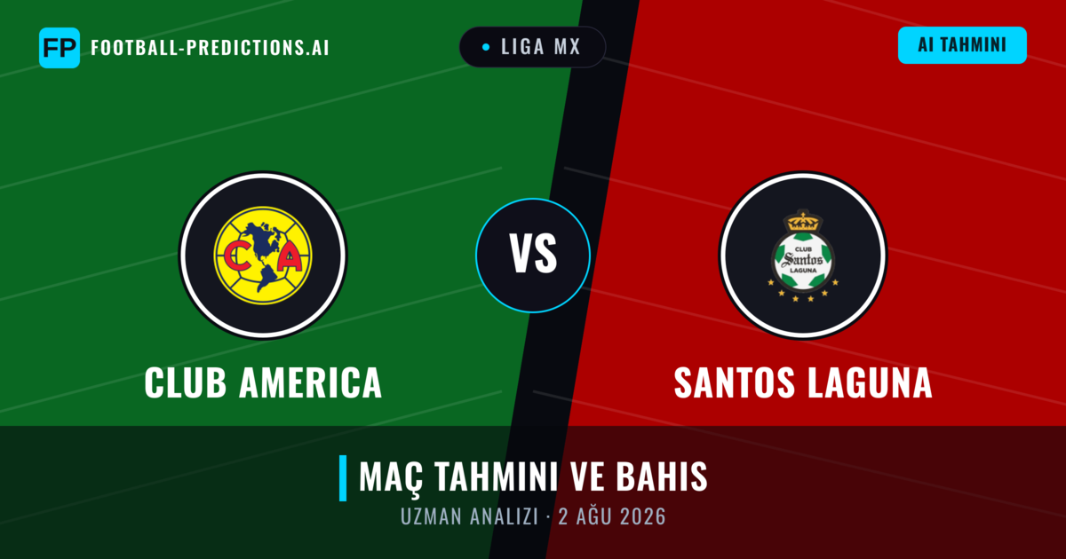 Club America - Santos Laguna — maç tahmini ve önizleme
