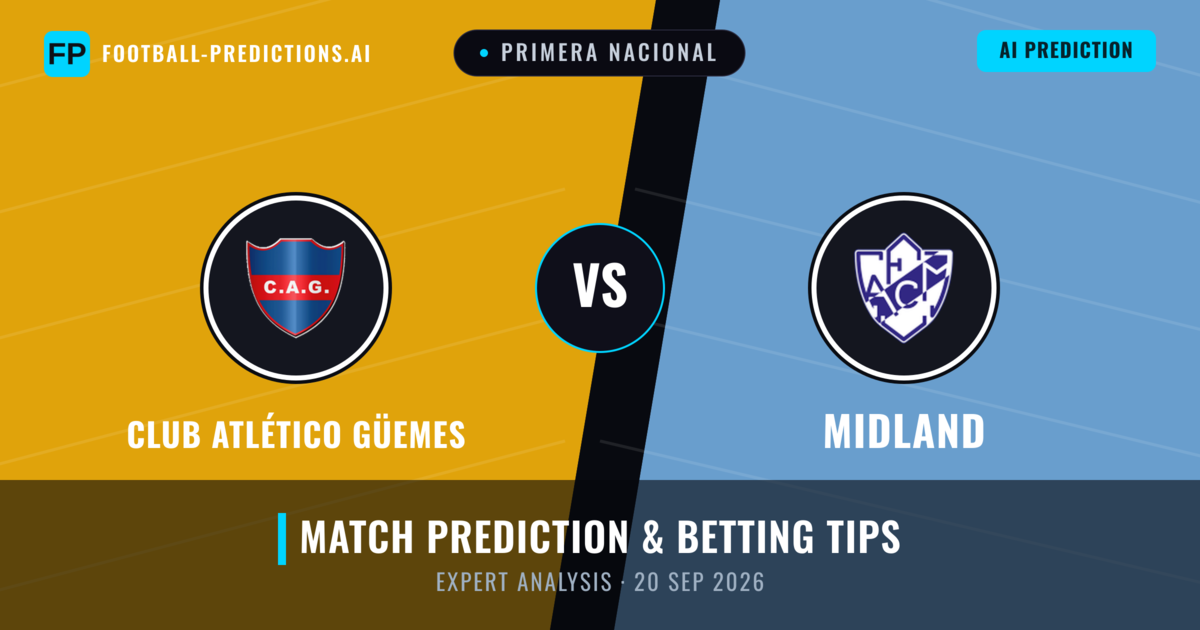 Club Atlético Güemes vs Midland — match prediction & preview