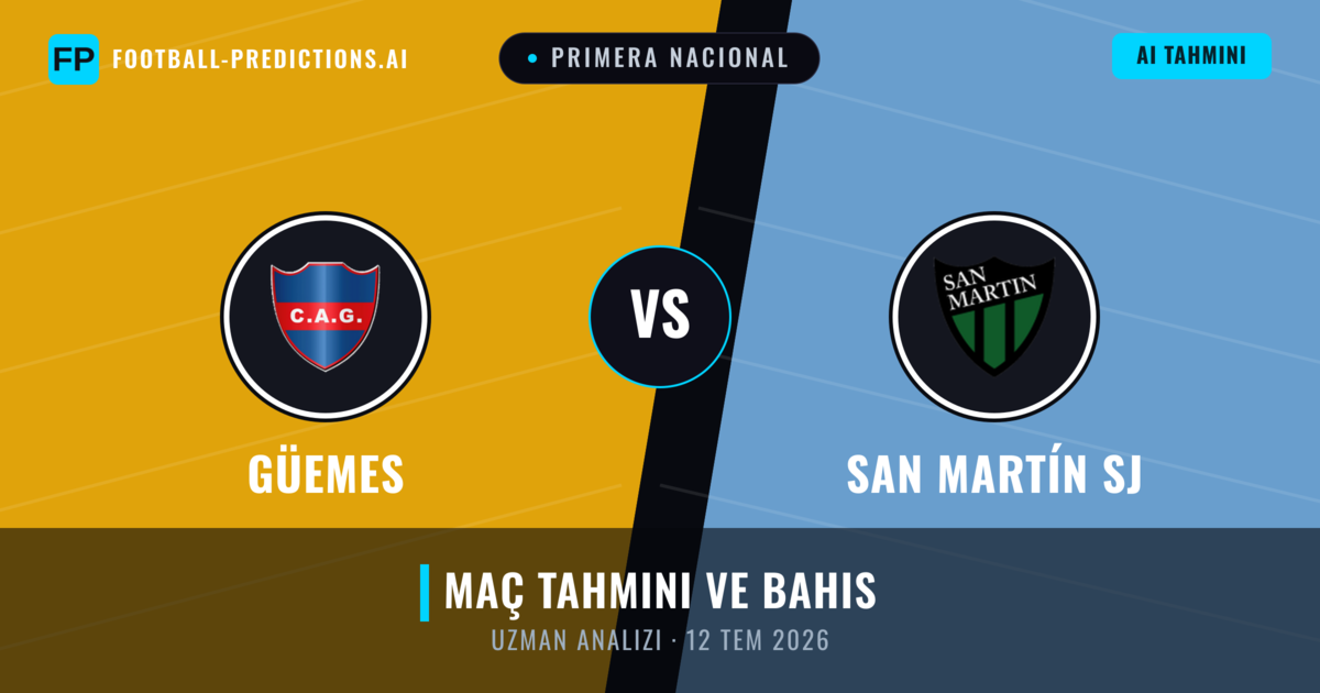 Güemes - San Martín SJ — maç tahmini ve önizleme