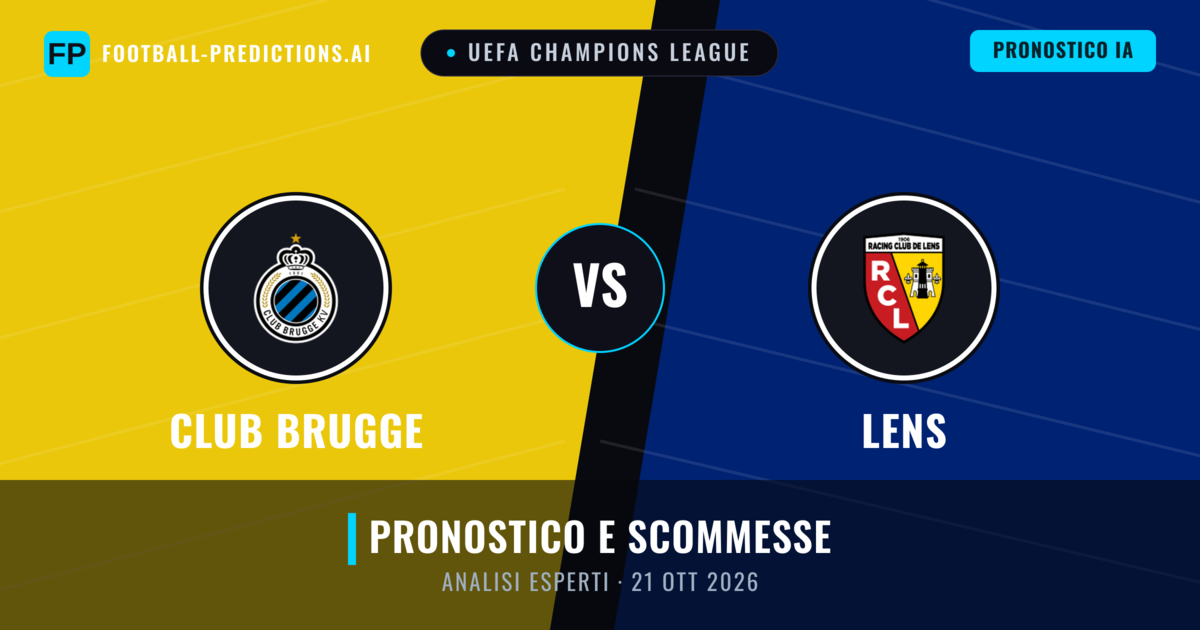 Club Brugge vs Lens — pronostico e anteprima del match