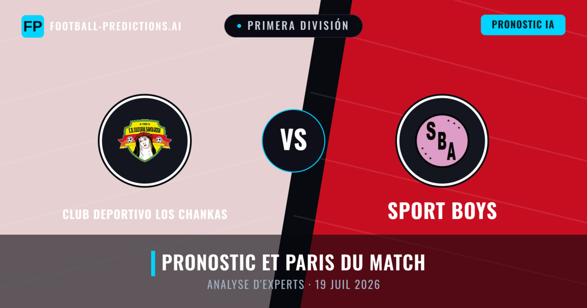 Club Deportivo Los Chankas vs Sport Boys — pronostic et avant-match