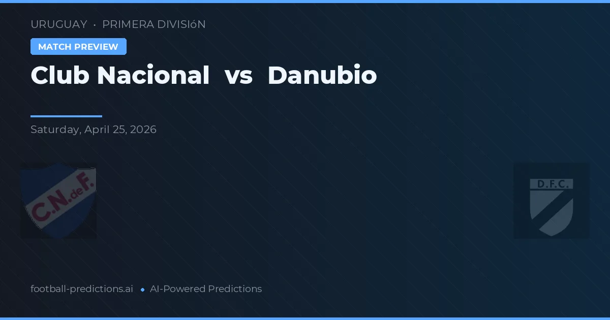 Club Nacional vs Danubio — match prediction & preview