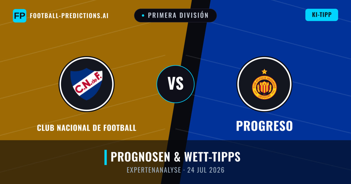 Club Nacional de Football vs Progreso — Prognose und Spielvorschau