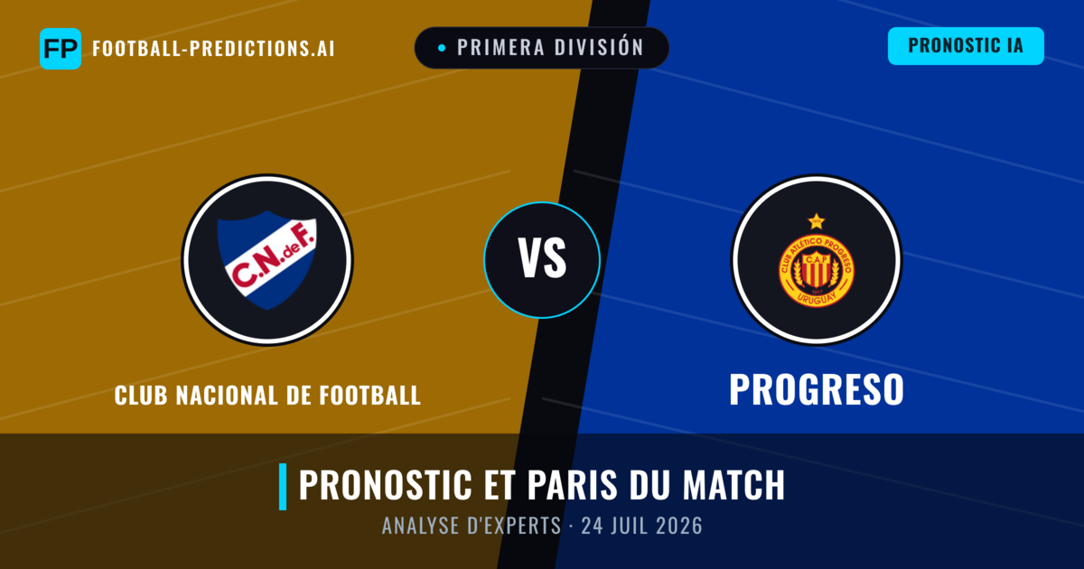 Club Nacional de Football vs Progreso — pronostic et avant-match