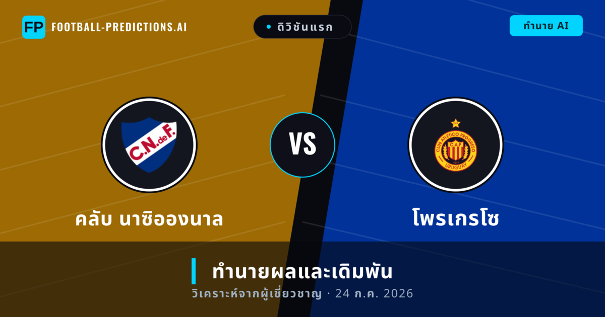คลับ นาซิอองนาล พบ โพรเกรโซ — ทำนายผลและพรีวิวการแข่งขัน