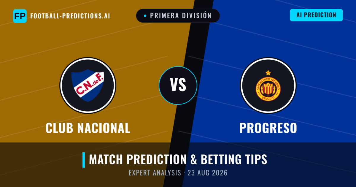 Club Nacional vs Progreso — match prediction & preview