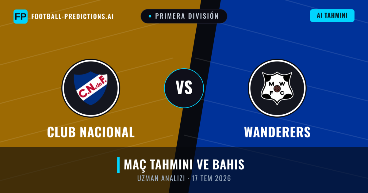 Club Nacional - Wanderers — maç tahmini ve önizleme