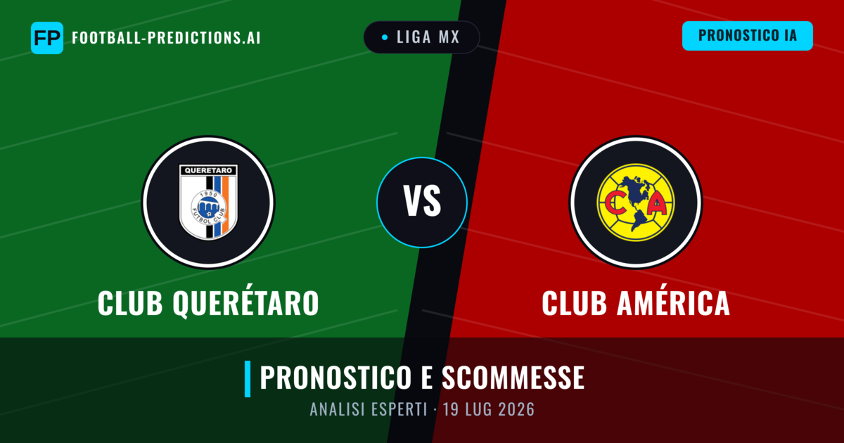 Club Querétaro vs Club América — pronostico e anteprima del match