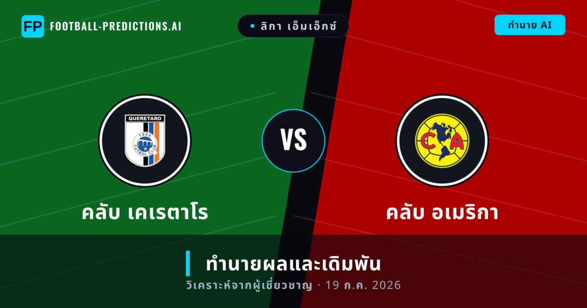 คลับ เคเรตาโร พบ คลับ อเมริกา — ทำนายผลและพรีวิวการแข่งขัน