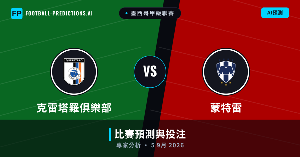 克雷塔羅俱樂部 vs 蒙特雷 — 比赛预测和前瞻