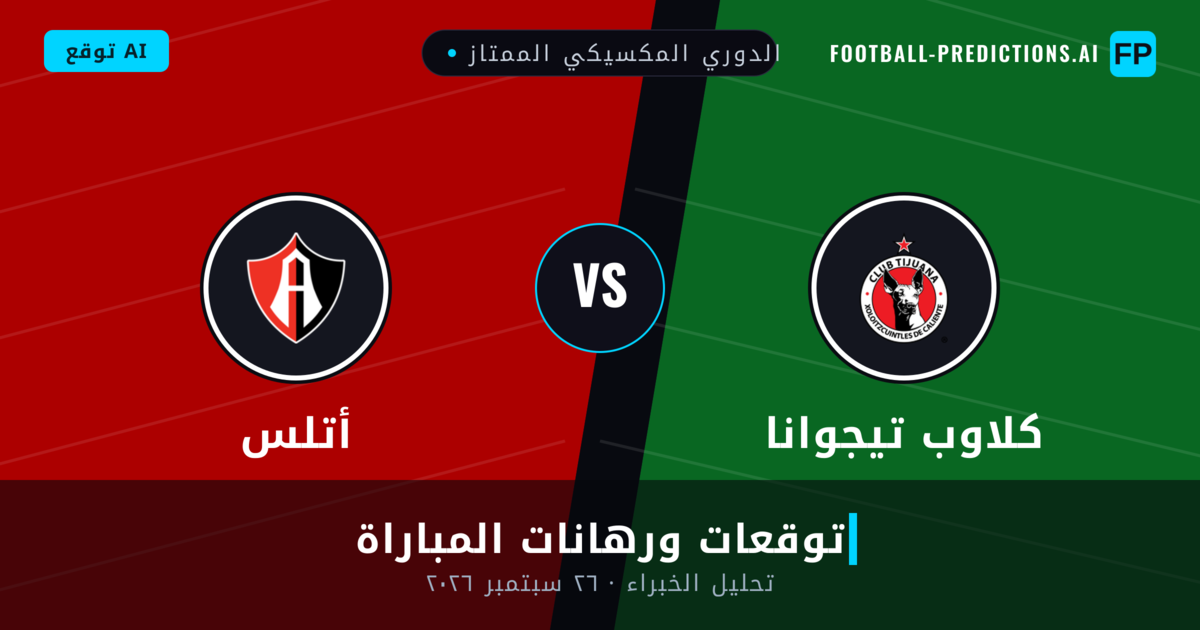 كلاوب تيجوانا ضد أتلس — توقعات ومعاينة المباراة