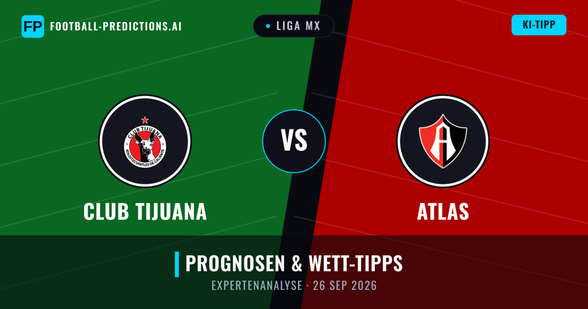 Club Tijuana vs Atlas — Prognose und Spielvorschau