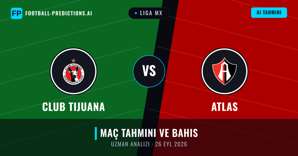 Club Tijuana - Atlas — maç tahmini ve önizleme