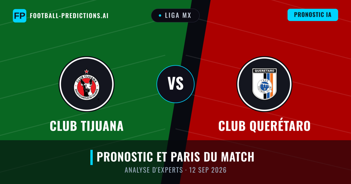 Club Tijuana vs Club Querétaro — pronostic et avant-match