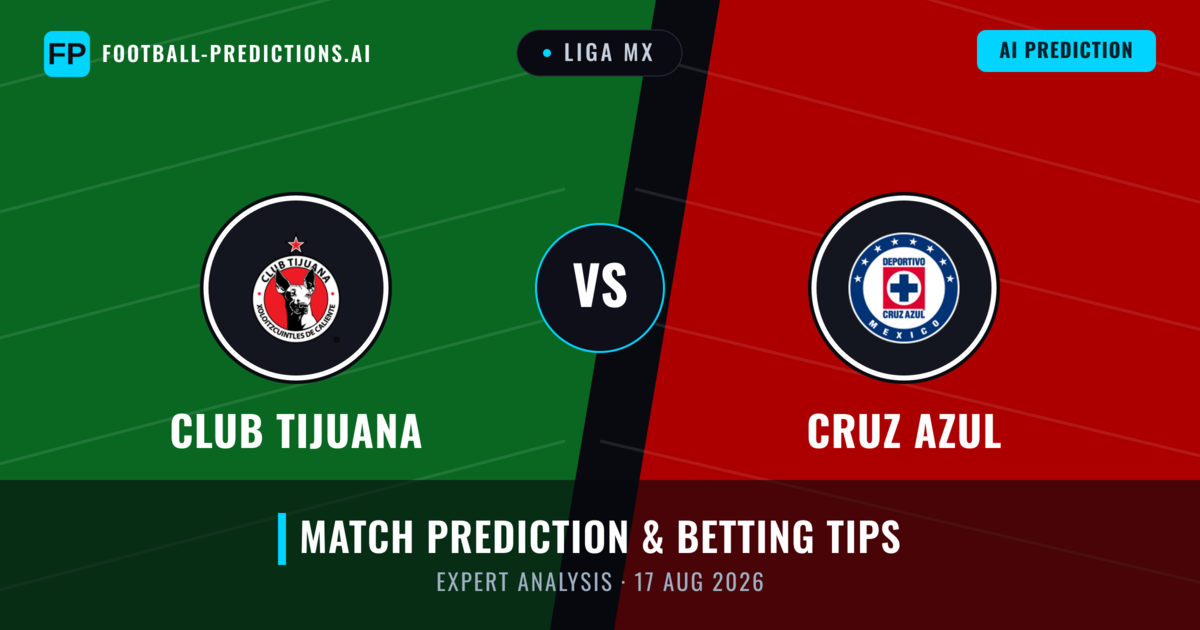 Club Tijuana vs Cruz Azul — match prediction & preview