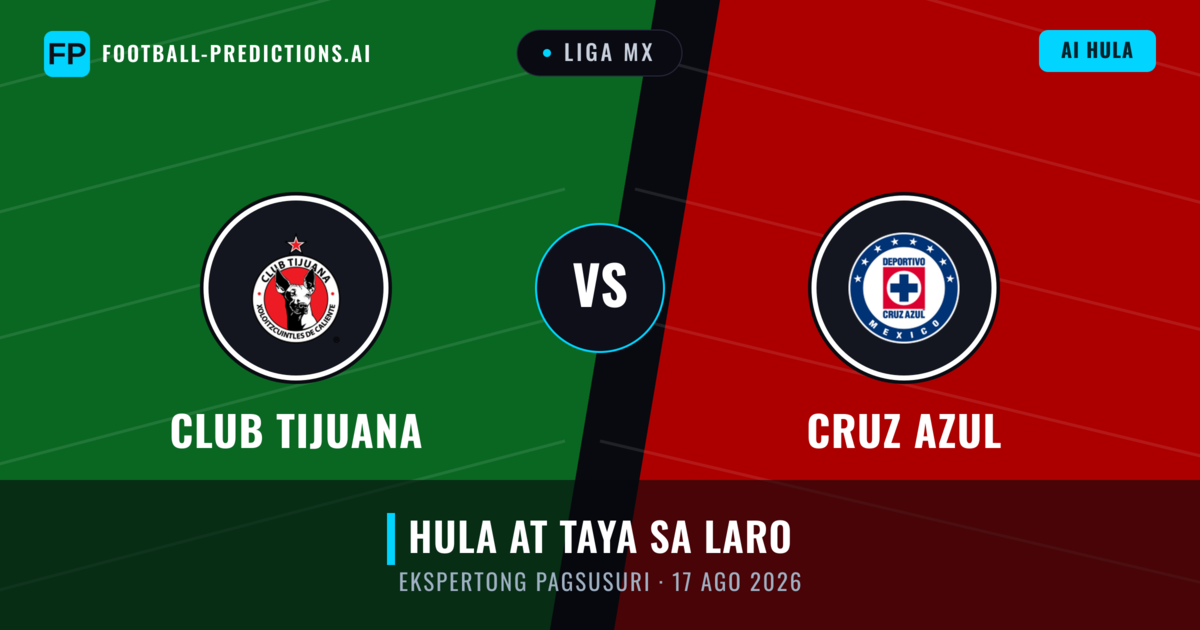 Club Tijuana vs Cruz Azul — hula at preview ng laban