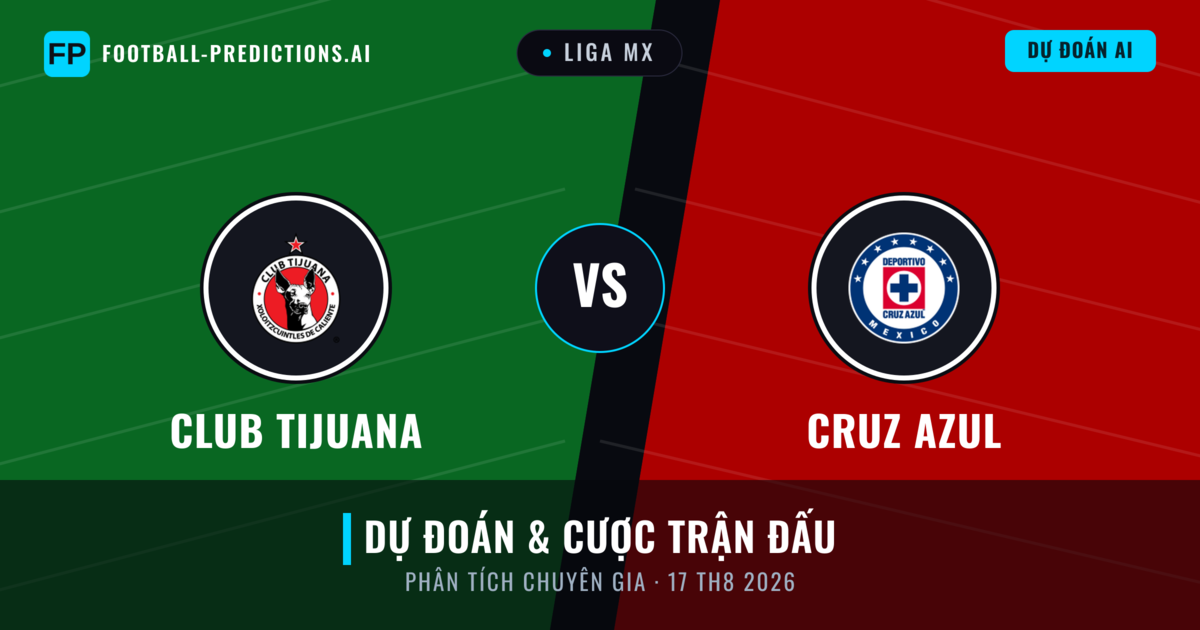 Club Tijuana vs Cruz Azul — dự đoán và xem trước trận đấu