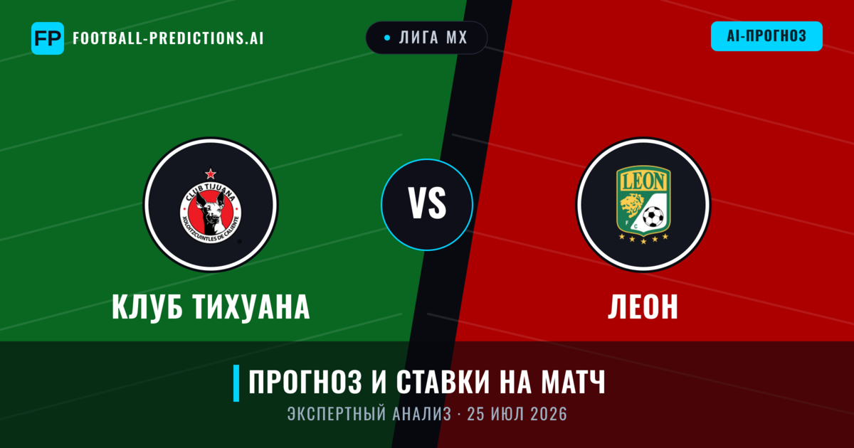 Клуб Тихуана – Леон — прогноз и превью матча