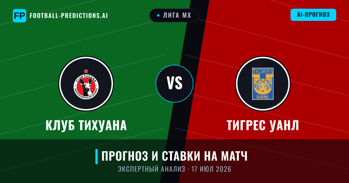 Клуб Тихуана – Тигрес УАНЛ — прогноз и превью матча