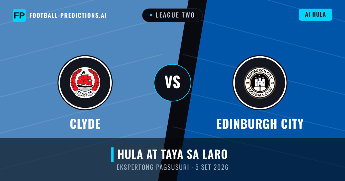 Clyde vs Edinburgh City — hula at preview ng laban