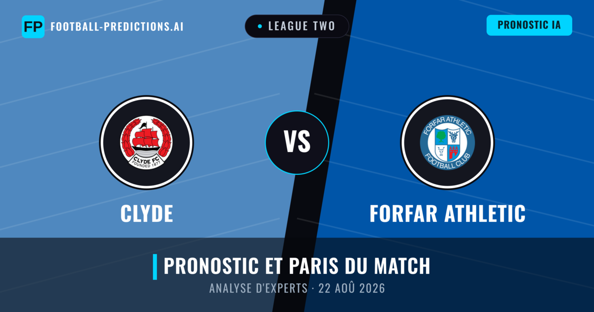Clyde vs Forfar Athletic — pronostic et avant-match