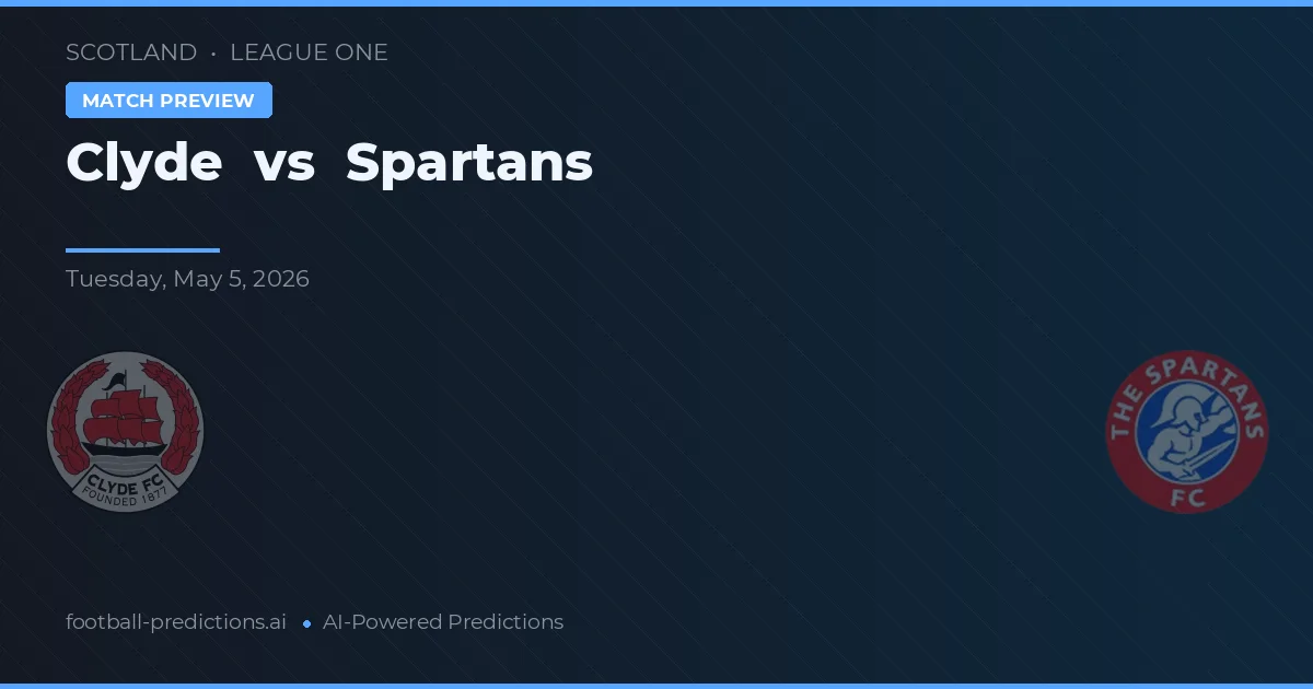 Clyde - Spartans — maç tahmini ve önizleme