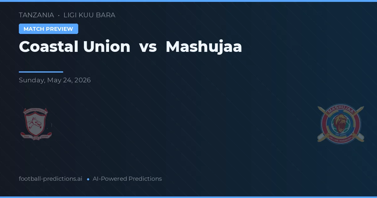 Union Pesisir vs Mashujaa — prediksi dan pratinjau pertandingan