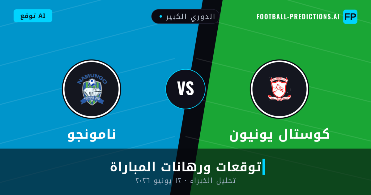 كوستال يونيون ضد نامونجو — توقعات ومعاينة المباراة