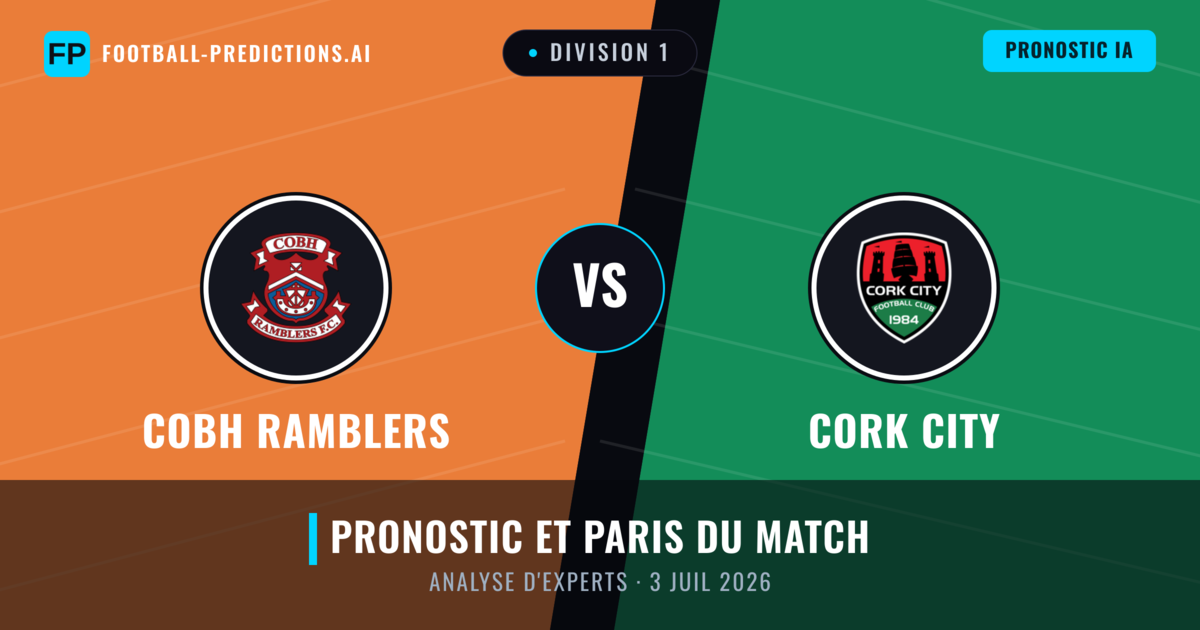 Cobh Ramblers vs Cork City — pronostic et avant-match