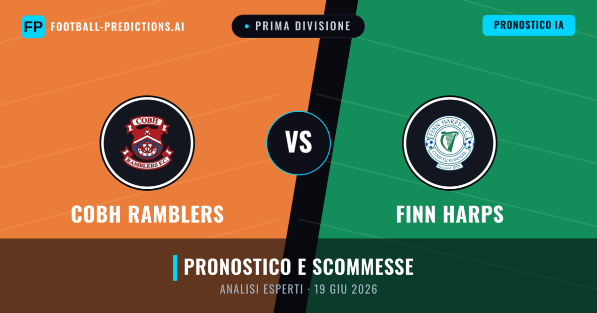 Cobh Ramblers vs Finn Harps — pronostico e anteprima del match